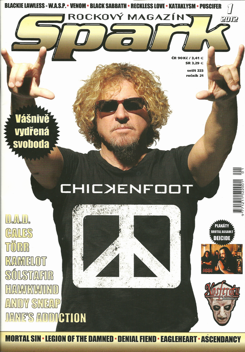 Hlavný článok januárového magazínu Spark - kapela Chickenfoot