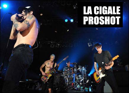 Red Hot Chili Peppers at La Cigale in France, Paris on Dec 19th 2011